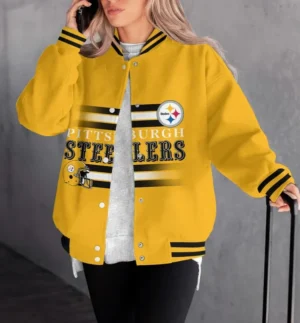 Pittsburgh Steelers Women Limited Edition Baseball Jacket  AMCWBBJ0026