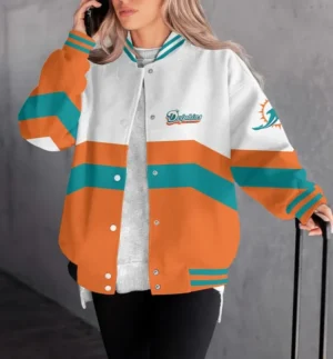 Miami Dolphins Women Limited Edition Baseball Jacket  AMCWBBJ0004