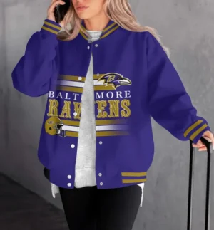 Baltimore Ravens Women Limited Edition Baseball Jacket  AMCWBBJ0001