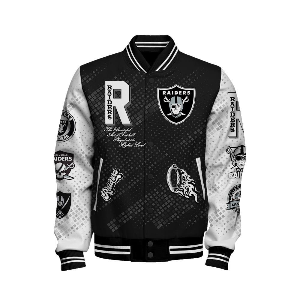 Las Vegas Raiders National Football Conference Unisex Varsity Jacket AMCVJK000060 - Image 2