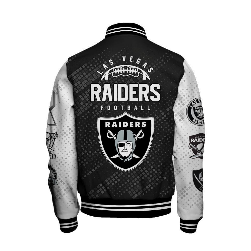 Las Vegas Raiders National Football Conference Unisex Varsity Jacket AMCVJK000060 - Image 3