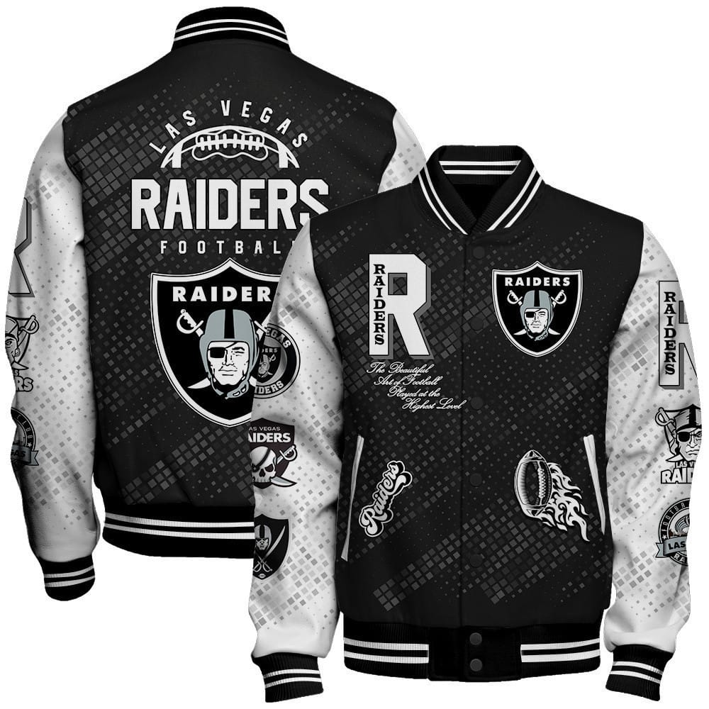 Las Vegas Raiders National Football Conference Unisex Varsity Jacket AMCVJK000060