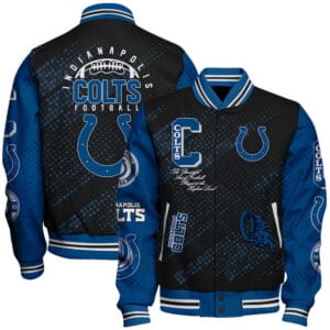 Indianapolis Colts National Football Conference Unisex Varsity Jacket AMCVJK000063
