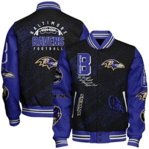 Baltimore Ravens National Football Conference Unisex Varsity Jacket AMCVJK000080
