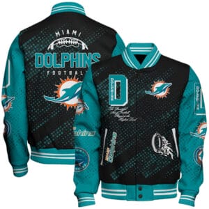 Miami Dolphins National Football Conference Unisex Varsity Jacket AMCVJK000078