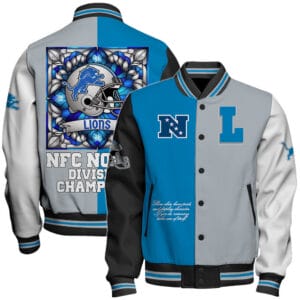 Detroit Lions National Football Conference Unisex Varsity Jacket AMCVJK000085