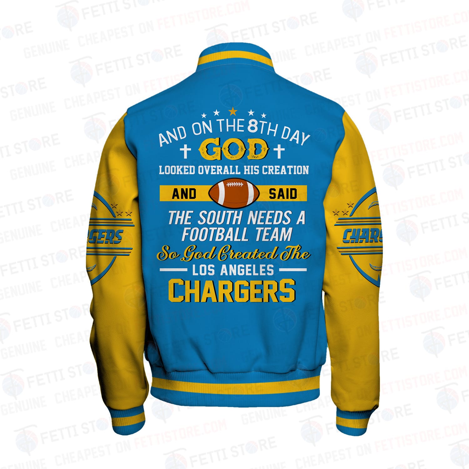 Los Angeles Chargers National Football Conference Unisex Varsity Jacket AMCVJK000088 - Image 3