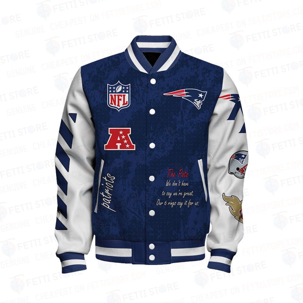 New England Patriots National Football Conference Unisex Varsity Jacket AMCVJK000097 - Image 2