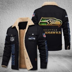 Seattle Seahawks New Personalized Winter Fleece Bomber Jacket AMCWFBJ000040