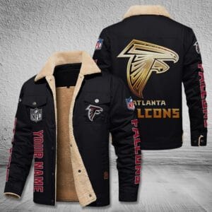 Atlanta Falcons New Personalized Winter Fleece Bomber Jacket AMCWFBJ000036