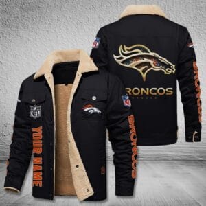 Denver Broncos New Personalized Winter Fleece Bomber Jacket AMCWFBJ000026