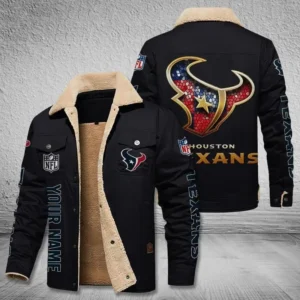 Houston Texans New Personalized Winter Fleece Bomber Jacket AMCWFBJ000045