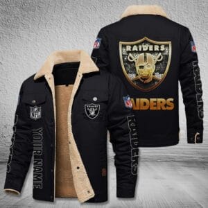 Las Vegas Raiders New Personalized Winter Fleece Bomber Jacket AMCWFBJ000033