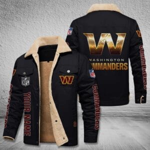Washington Commanders New Personalized Winter Fleece Bomber Jacket AMCWFBJ000049