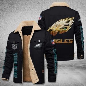 Philadelphia Eagles New Personalized Winter Fleece Bomber Jacket AMCWFBJ000044