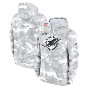 Miami Dolphins Arctic Camo 2024 Salute To Service Club Pullover Hoodie AMCPHD000044