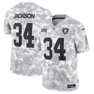 Las Vegas Raiders Arctic Camo 2024 Salute to Service Limited Football Jersey AMCVFJ00118