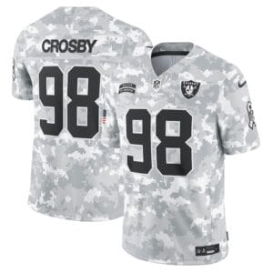 Las Vegas Raiders Arctic Camo 2024 Salute to Service Limited Football Jersey AMCVFJ00119