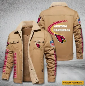 Arizona Cardinals New Personalized Winter Fleece Bomber Jacket AMCWFBJ000073