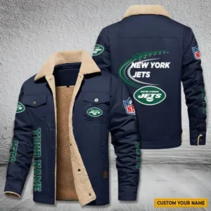 New York Jets New Personalized Winter Fleece Bomber Jacket AMCWFBJ000055