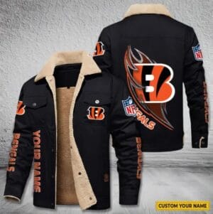 Cincinnati Bengals New Personalized Winter Fleece Bomber Jacket AMCWFBJ000084