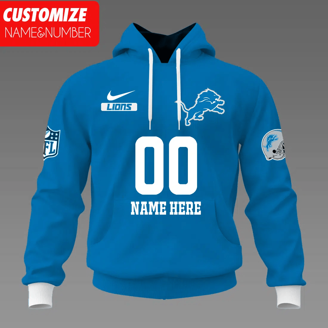 Detroit Lions Personalized Street Style Hoodie AMCHD000101
