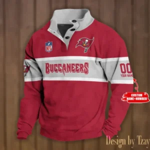Tampa Bay Buccaneers Personalized Stand Collar Double Breasted Hoodie AMCDBH00282