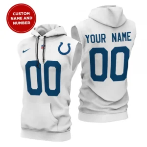 Indianapolis Colts New Era Men's Champions Flair Hooded Muscle Sleeveless T-Shirt AMCSLH000018