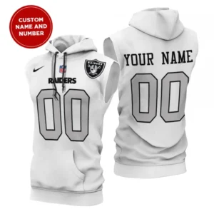 Las Vegas Raiders New Era Men's Champions Flair Hooded Muscle Sleeveless T-Shirt AMCSLH000015