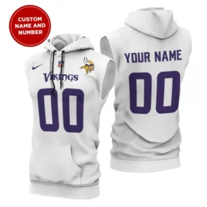Minnesota Vikings New Era Men's Champions Flair Hooded Muscle Sleeveless T-Shirt AMCSLH000016