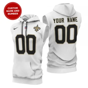 New Orleans Saints New Era Men's Champions Flair Hooded Muscle Sleeveless T-Shirt AMCSLH000020