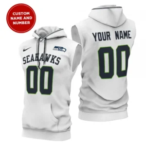 Seattle Seahawks New Era Men's Champions Flair Hooded Muscle Sleeveless T-Shirt AMCSLH000010
