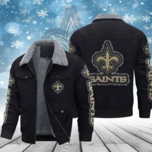 New Orleans Saints Men’s Thickened Corduroy Jacket AMCTCJS000045