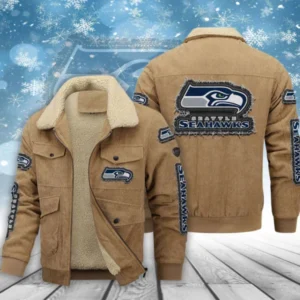Seattle Seahawks Men’s Thickened Corduroy Jacket AMCTCJS000028