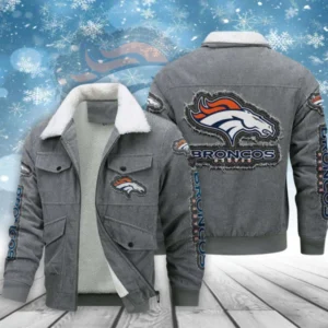 Denver Broncos Men’s Thickened Corduroy Jacket AMCTCJS000013