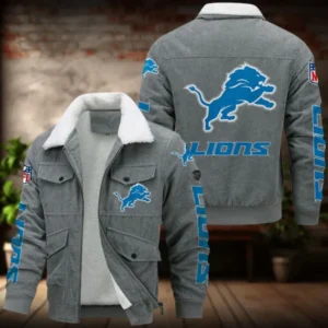 Detroit Lions Men’s Thickened Corduroy Jacket AMCTCJS000003