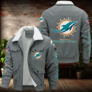 Miami Dolphins Men’s Thickened Corduroy Jacket AMCTCJS000012