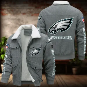 Philadelphia Eagles Men’s Thickened Corduroy Jacket AMCTCJS000050