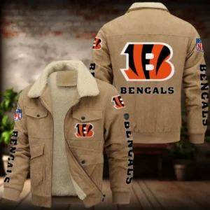 Cincinnati Bengals Men’s Thickened Corduroy Jacket AMCTCJS000042