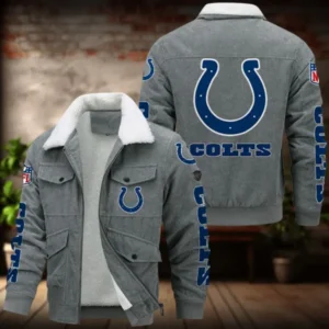 Indianapolis Colts Men’s Thickened Corduroy Jacket AMCTCJS000043