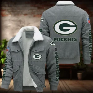 Green Bay Packers Men’s Thickened Corduroy Jacket AMCTCJS000035