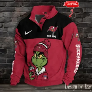 Tampa Bay Buccaneers Personalized Stand Collar Double Breasted Hoodie AMCDBH00284