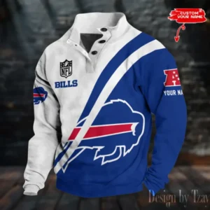 Buffalo Bills Personalized Stand Collar Double Breasted Hoodie AMCDBH00192