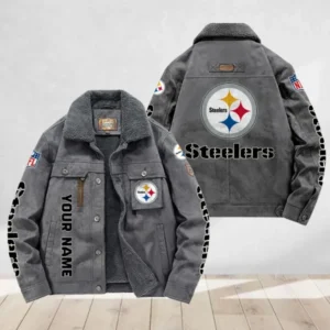 Pittsburgh Steelers Flight Cotton Jacket AMCFCJ000025