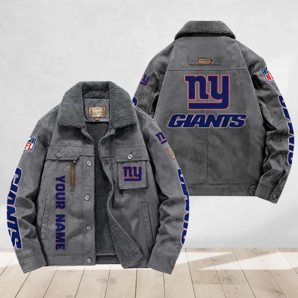 New York Giants Flight Cotton Jacket AMCFCJ000009