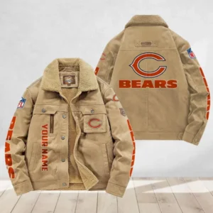 Chicago Bears Flight Cotton Jacket AMCFCJ000001