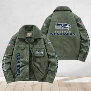 Seattle Seahawks Flight Cotton Jacket AMCFCJ000013