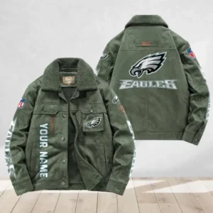 Philadelphia Eagles Flight Cotton Jacket AMCFCJ000027
