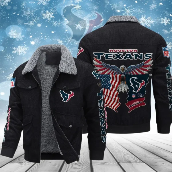 Houston Texans Men’s Thickened Corduroy Jacket AMCTCJS000073