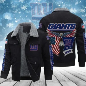 New York Giants Men’s Thickened Corduroy Jacket AMCTCJS000085